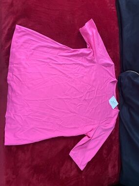 Lands' End Hot Pink Crew Neck Tee